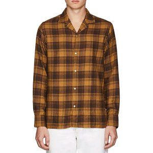 Officine Generale plaid cotton flannel shirt